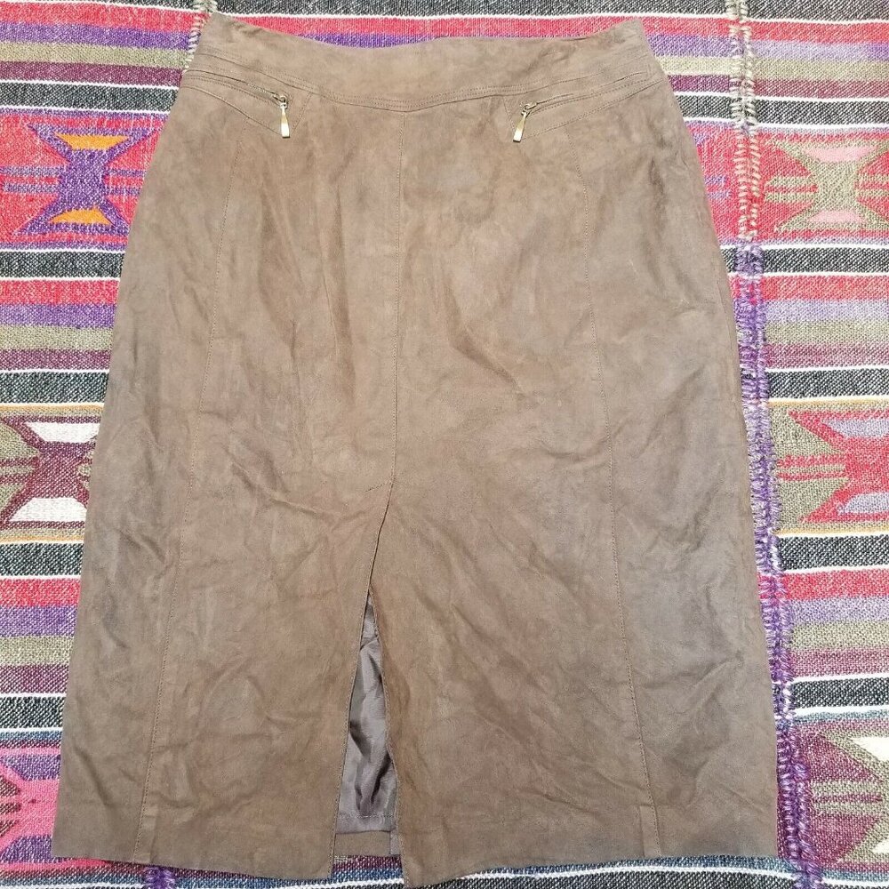 Schneiders Salzburg Australia Womens Brown Size 6 Split-Front Lined Pencil Skirt